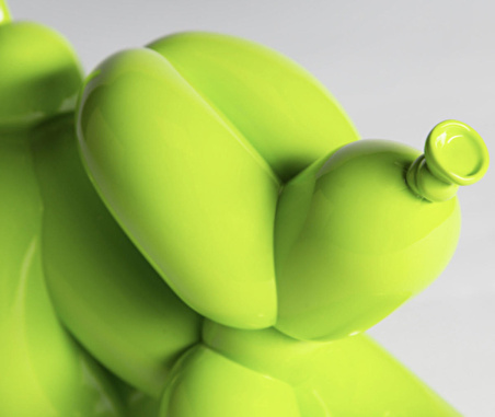 Down Jeff Koons Lime Green Balloon Dog