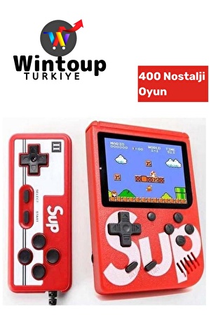 Sup Atari Retro 400 Nostalji Oyunlu Mini Ateri Gameboy - Gamebox - Taşınabilir 2 Oyunculu