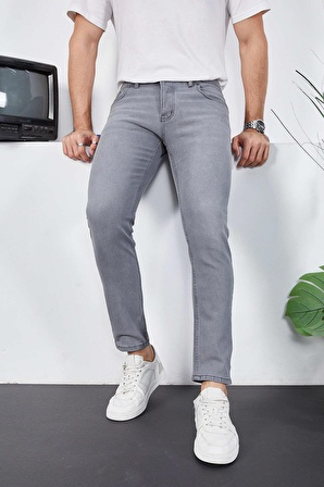 Erkek Likralı Denim Skinny Fit Süper Dar Jeans