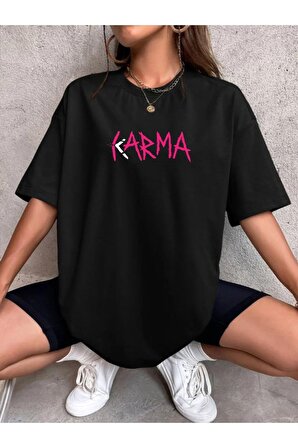 KARMA YAZILI UNİSEX TSHİRT