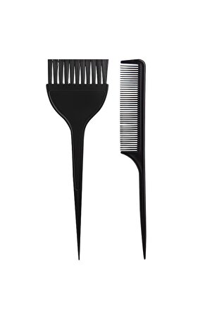 Saç Boyama 2’li Set Fırça + Krape Tarak