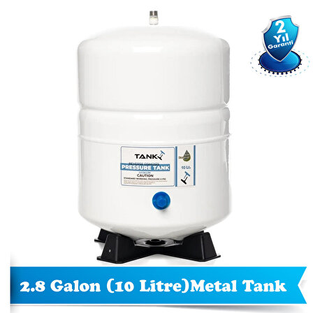 Tüm Su Arıtma Cihazlarına Uyumlu 2,8 Galon (10 Lt) Metal Tank