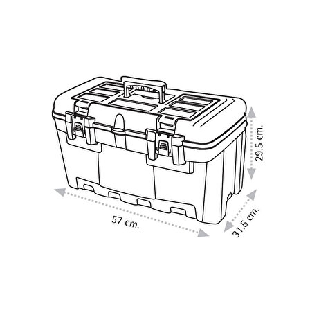 Super Bag ASR-2082 22&amp;quot; Takım Çantası - Plastik Kilitli