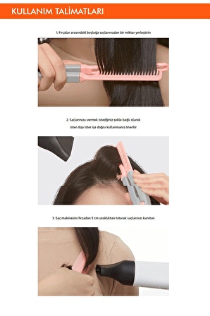 Saçlara Kolay Şekil Veren Saç Kurutma Fırçası APIEU Easy Hair Dry Brush