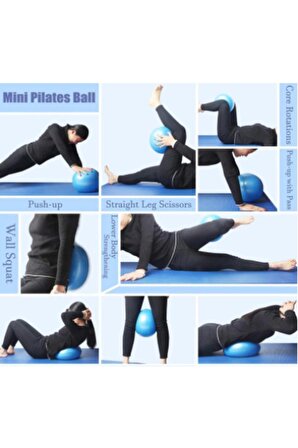 20 cm Mor Mini Pilates Topu Jimnastik Yoga Plates Egzersiz Topu Mor
