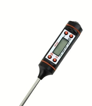  Termometre Daldırma - Saplama Süt Yoğurt Mayalama Et Pişirme Dijital Mutfak Gıda Yemek Termometresi