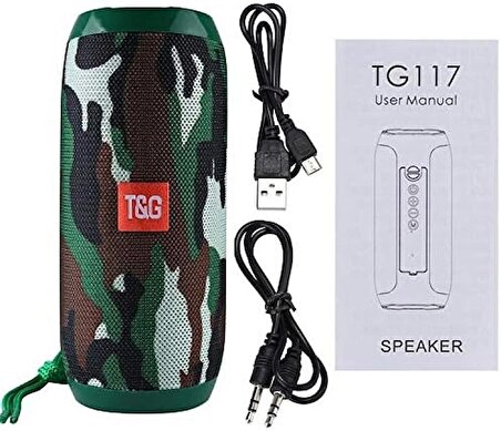 TG117 Bluetooth Hoparlör Extra Bass Kablosuz Ses Bombası Speaker -117