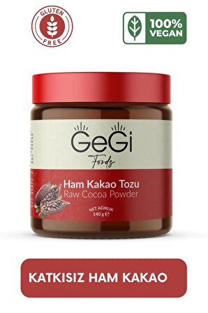 Ham Doğal Kakao Tozu Glutensiz, Vegan