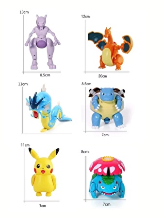 ThreeMB Toys Pokemon Orijinal Lisanslı Elf Topu 6'lı Özel Set - 1