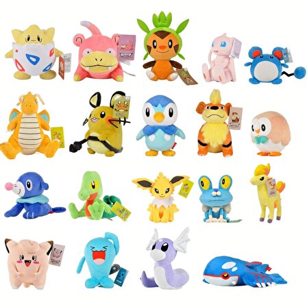 ThreeMB Toys Pokemon Orijinal Lisanslı Peluş Pikachu
