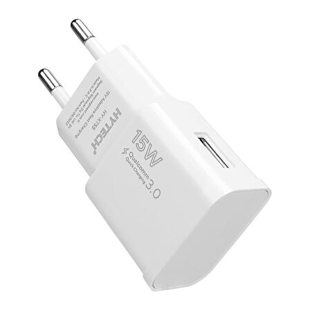 15W Quick 3.0 Type USB-C Beyaz Kablo + Ev Şarj Adaptör