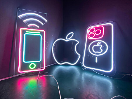 Neon Led Tabela Telefon Arka Kapak Duvar Dekorasyon