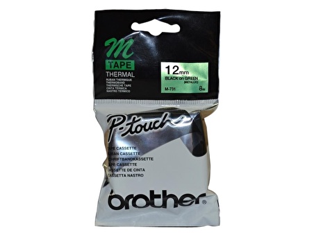 Brother M-731 Yeşil Üzerine Siyah Etiket