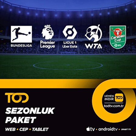 Tod Sezonluk Spor Extra+ Paketi - (Web + Cep + Tablet + Smart Tv)