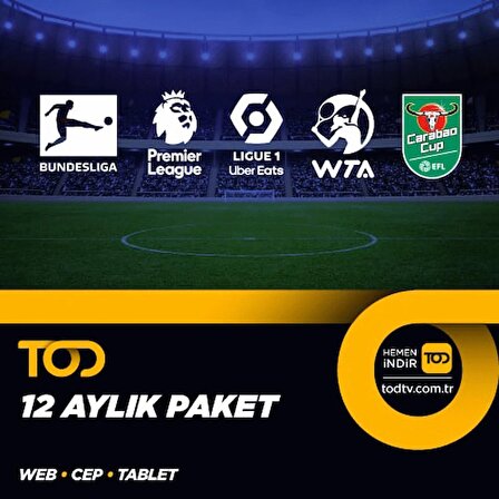 Tod 12 Aylık Spor Extra+ Paketi - (Web + Cep + Tablet)
