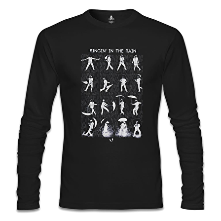 Singin In The Rain Siyah Erkek Sweatshirt