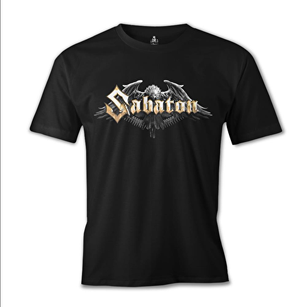 Sabaton - Logo Siyah Erkek Tshirt