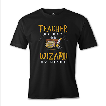 Teacher by Day Öğretmenler Günü Siyah Erkek Tshirt