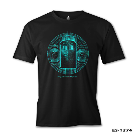 Doctor Who - Anywhere Siyah Erkek Tshirt