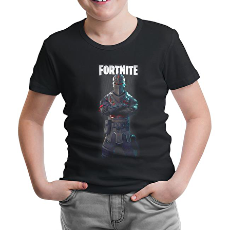 Fortnite - Chevalier Siyah Çocuk Tshirt