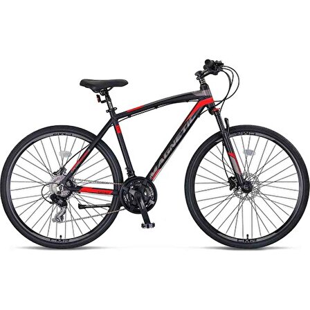 Ümit Bisiklet Magnetic 28 Jant 21 Vites Şehir Bisikleti Kırmızı - Siyah