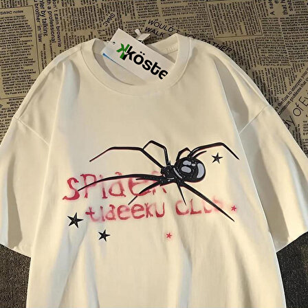 Beyaz Spider Club (Unisex) T-Shirt