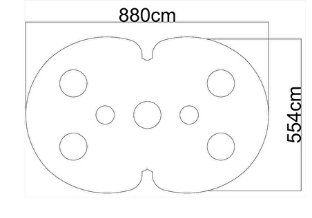 Motifpiyer Tavan Spot Göbek Tsg-54-90xCmx56Cmx4.5Cm