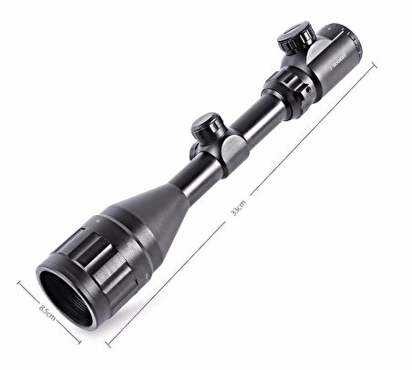 3-9X50Aoeg Çıft Işıklı Retikül Optik Görüş Kapsamlı Zoomlu Tüfek Dürbün(B)