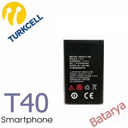 Turkcell T40 Batarya Turkcell T40 Uyumlu Batarya