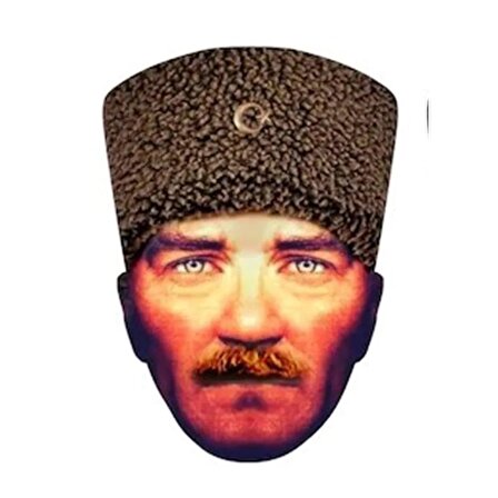 Atatürk Maskesi Karton 10'lu 26 cm x 18 cm