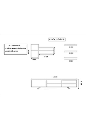 Rabi Mobilya Ece Lüx Tv Ünitesi