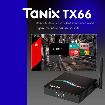 Tx66 Android 11 UyumluTV kutusu RK3566 4G/32G BT 5.0 / 2.4G & 5G Wifi 8K Set Top BOX medya oynatıcı