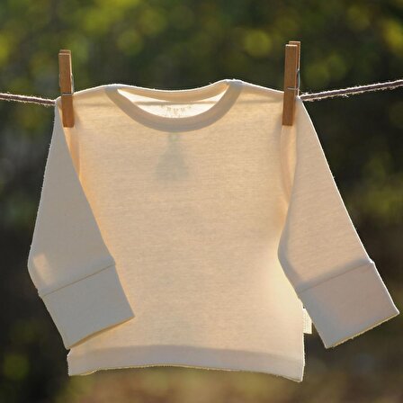 Naturaborn GOTS Organik Sertifikalı Uzun Kollu Bebek T-Shirt