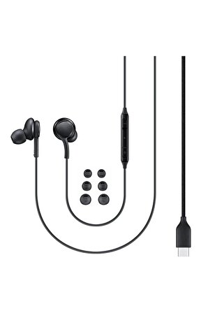 Huawei Mate 10 Pro Uyumlu Type-c Mikrofonlu Kulakiçi Kulaklık Siyah