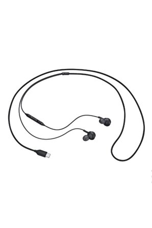 Huawei Mate 50 Pro Uyumlu Mikrofonlu Kulakiçi Type-c Kulaklık Siyah Renk