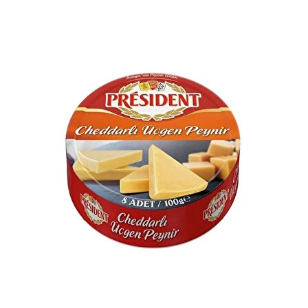 President Üçgen Peynir Cheddarlı 100 G
