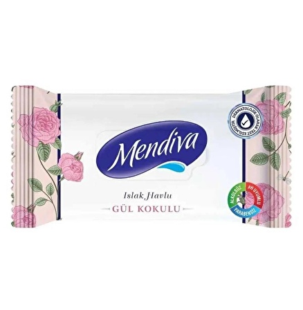 Mendiva Gül Kokulu Islak Havlu Mendil 60 lı 5 Adet