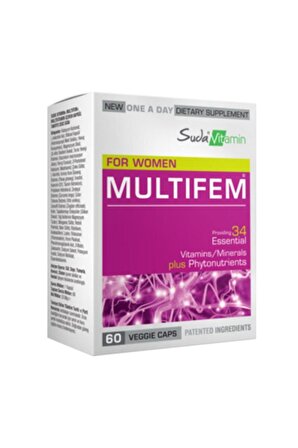 Suda Vitamin Multifem 60 Kapsül