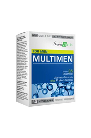 Suda Vitamin Multimen For Men 60 Kapsül