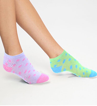 Kadın Çorap Patik Renkli Çorap Kısa Yazlık Çorabı 6 Adet