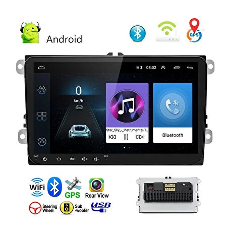 9 Inch 2gb Ram 32gb.rom Carplay Android Auto Ile Volkswagen Grubu Için Oem Android Full Set
