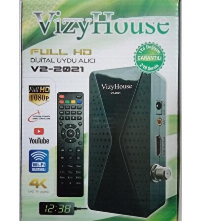 VZ-2021 VizyHouse Mini HD Uydu Alıcısı (Geniş Kutulu)
