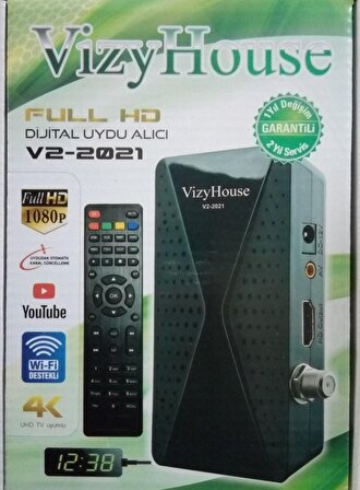 VZ-2021 VizyHouse Mini HD Uydu Alıcısı (Geniş Kutulu)