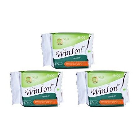 Winion Winalite Günlük İnce 3 X 24 Adet Parfümsüz Günlük Ped