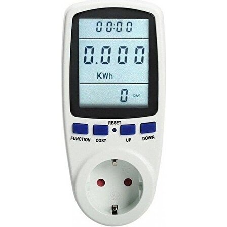 Dijital Wattmetre Enerji Sarfiyat Ölçer Tüketim Ölçer 220V Priz