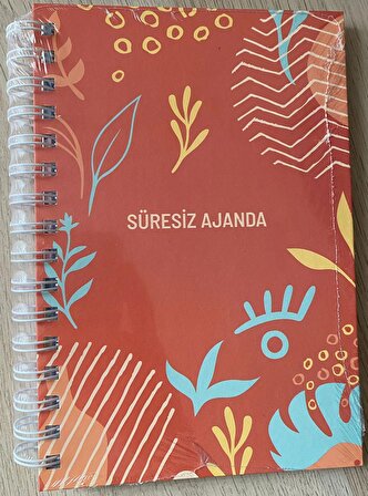 Süresiz Ajanda A5 Spiralli Sert Kapaklı Planlayıcı Tarihsiz