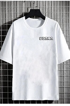 Unisex Osaka Japan Baskılı Oversize Tshirt