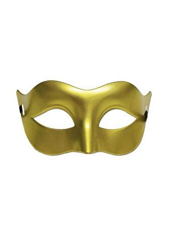 Gold Altın Renk Masquerade Kostüm Partisi Venedik Balo Maskesi