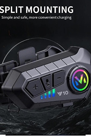 Vothoon Y10 Kask Kulaklık Bluetooth Motosiklet Kulaklık 5,3 Bluetooth Intercom Motorsiklet Kulaklık