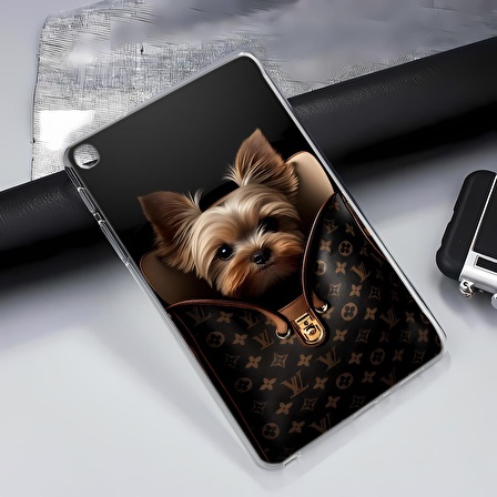 Galaxy Tab A8 10.5 X200 x205 x207 Kılıf Yapayzeka 23 Yorkshire Terrier Köpek Tablet Kılıfı